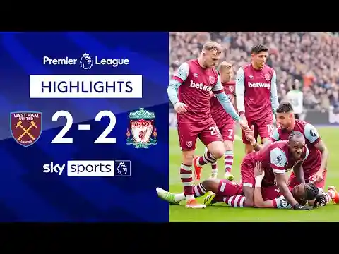 Hammers all but end Reds' title hopes! 😲 | West Ham 2-2 Liverpool | Premier League Highlights