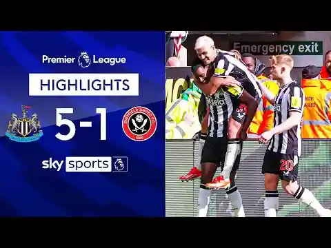 Sheffield United RELEGATED! 🚨|  Newcastle 5-1 Sheffield United | Premier League Highlights