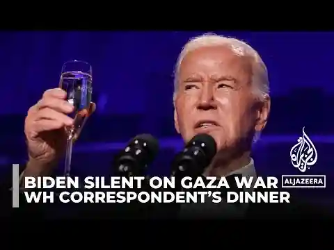 Biden silent on Gaza war at White House Correspondent’s dinner despite protesters’ criticism