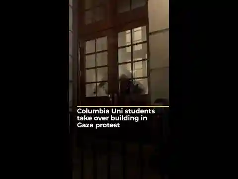 Columbia University students take over faculty building in Gaza protest | AJ #shorts