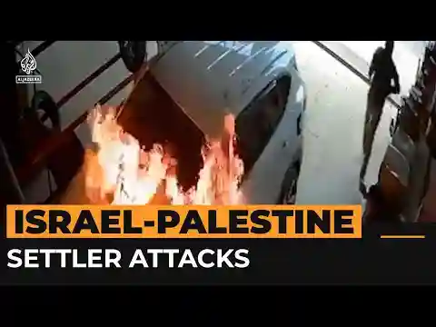 Israeli settlers set fire to cars, homes of Palestinians under occupation