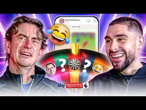 Maupay reveals HILARIOUS team WhatsApp messages | Thomas Frank & Neal Maupay | Wheel of Truth