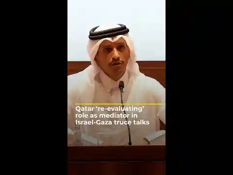 Qatar ‘re-evaluating’ role as mediator in Israel-Gaza truce talks | AJ #shorts