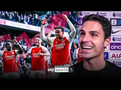 "We are right on it" 💪 | Mikel Arteta on Arsenal's title prospects after North London derby win ❤️