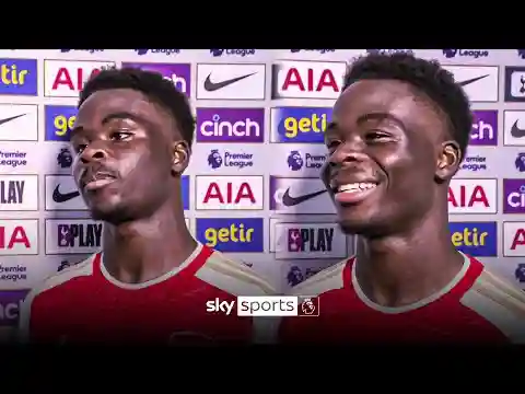 "We've learned our lesson from last year" 🥶 | Bukayo Saka after Arsenal's North London derby win