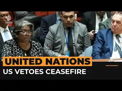 US vetoes UN resolution calling for immediate Gaza ceasefire | #AJshorts