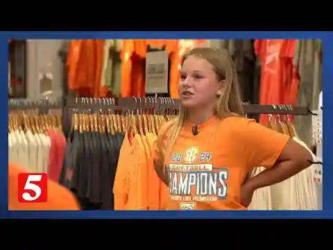 Fresh off their National Championship, Vols fans load up on new orange swag