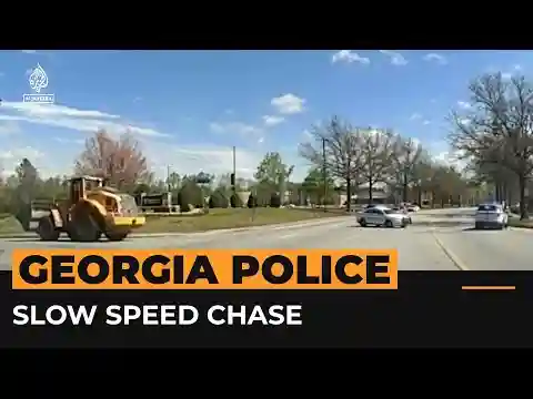 Slow-speed police chase in Georgia | Al Jazeera Newsfeed