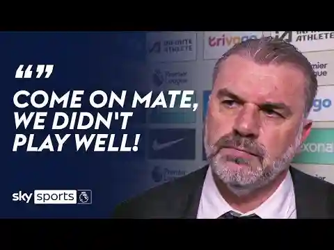 Ange Postecoglou is NOT happy with Tottenham's performance against Chelsea