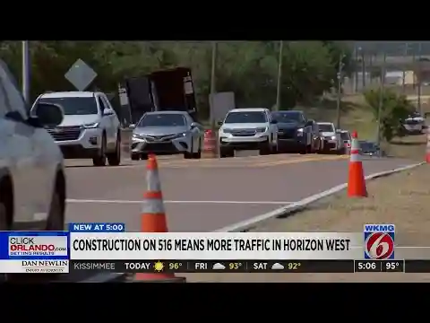 Construction for 516 in Horizon West means more traffic