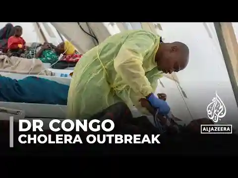 DR Congo cholera outbreak: Struggle to contain spread at camps in Goma
