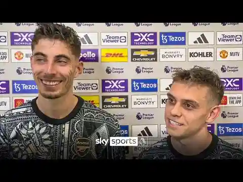 'I'm gonna be the biggest Tottenham fan ever on Tuesday' | Havertz and Trossard react to Arsenal win