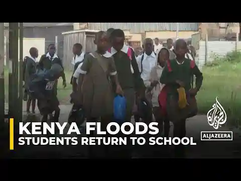 Kenyan students return to school after weeks of flooding