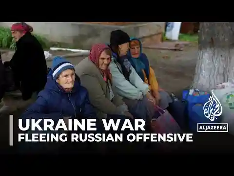 Kharkiv attacks: Civilians flee Russian offensive in Ukraine