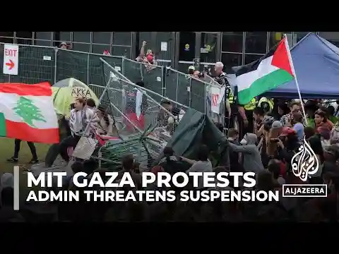 MIT students defy deadline to end Gaza solidarity encampment