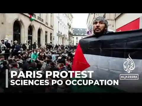Police remove pro-Palestinian students from Paris’s Sciences Po university
