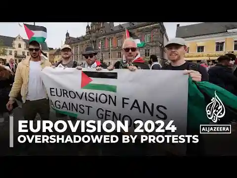 Thousands march in Sweden’s Malmo against Israel’s Eurovision participation