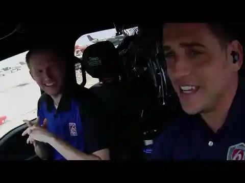Trooper Steve and Jonathan Kegges check out 2024 Hurricane Awareness Tour