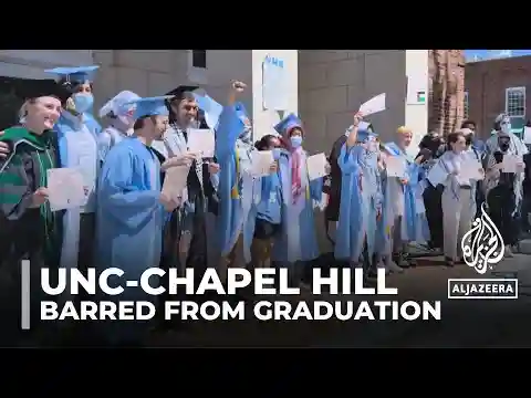 UNC Chapel Hill seniors suspended for protesting celebrate graduation alternatively