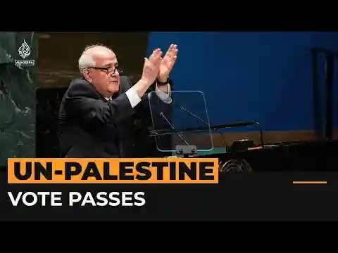 UNGA votes in favour of expanding Palestine's rights | Al Jazeera Newsfeed