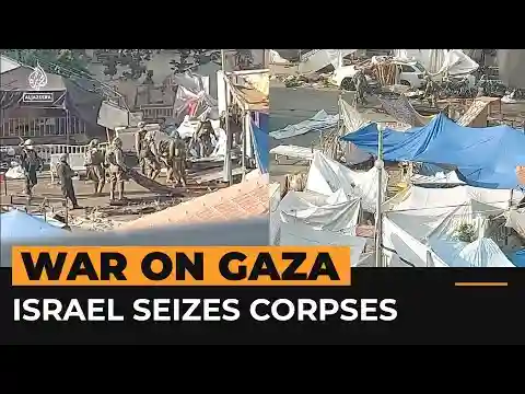 Video shows Israeli forces seizing corpses in Gaza | Al Jazeera Newsfeed