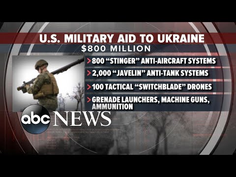 Biden outlines $800M aid package to Ukraine