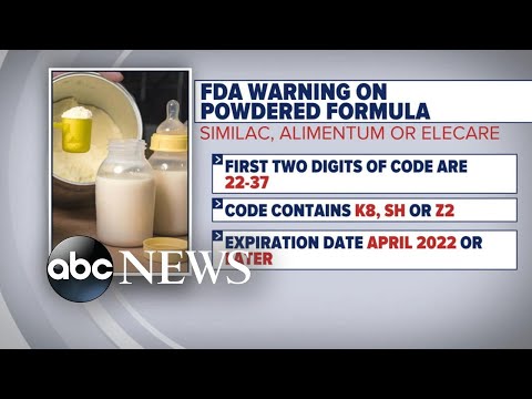 FDA warns about certain infant powdered formulas l GMA