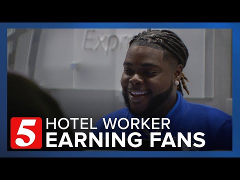 Hotel worker wins guests over with music
