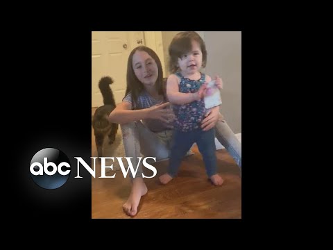 America Strong: Little girl defies the odds and takes her first steps