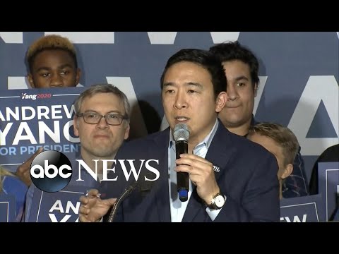 Andrew Yang thanks supporters after ending campaign  | ABC News
