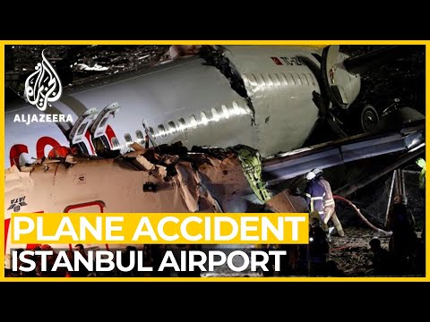 Dozens injured as plane skids off Istanbul airport runway