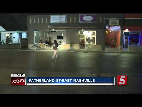 Driver crashes stolen car into East Nashville businesses