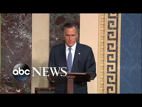 Emotional Romney says he'll vote to convict Trump l ABC News