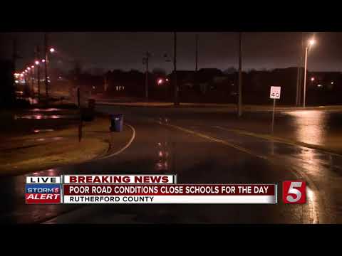 Flooding closes roads, schools in Rutherford County
