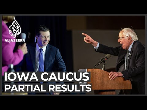 Iowa caucus results show Buttigieg in early lead, Sanders second
