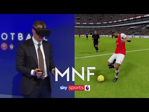 Jamie Carragher uses VR to analyse Aubameyang's goal against Everton | MNF