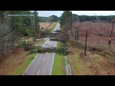 Several tornadoes reported across Mississippi