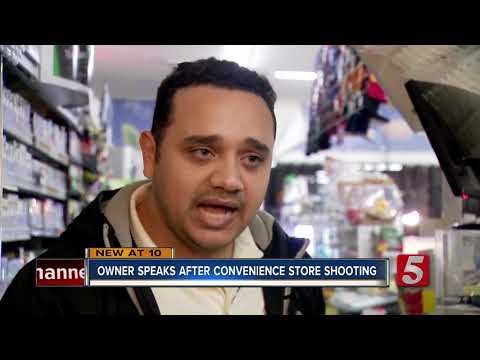 Store clerk shot during robbery; police searching for suspect