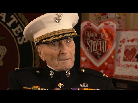 Strangers surprise 104-year-old Marine with thousands of Valentine's Day cards