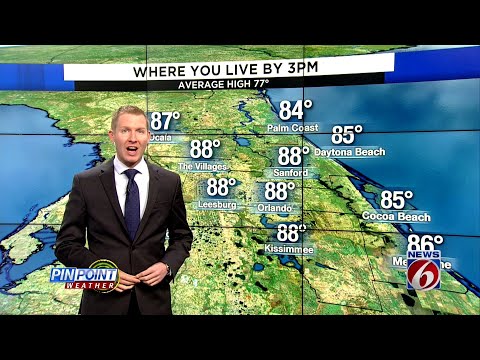 Temps to remain in the 80s in Central Florida this week
