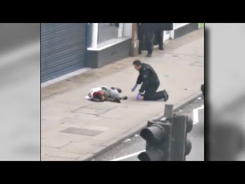 Video shows aftermath of deadly London stabbing attack