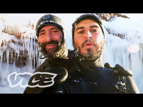 Winter Surfers Teach Taji How to Grow an Ice Beard